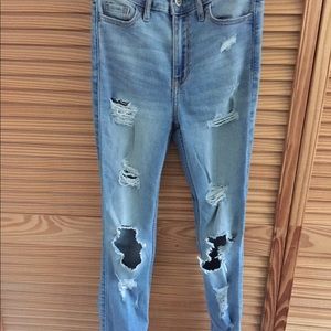 Size 00 High rise hollister skinny jeans